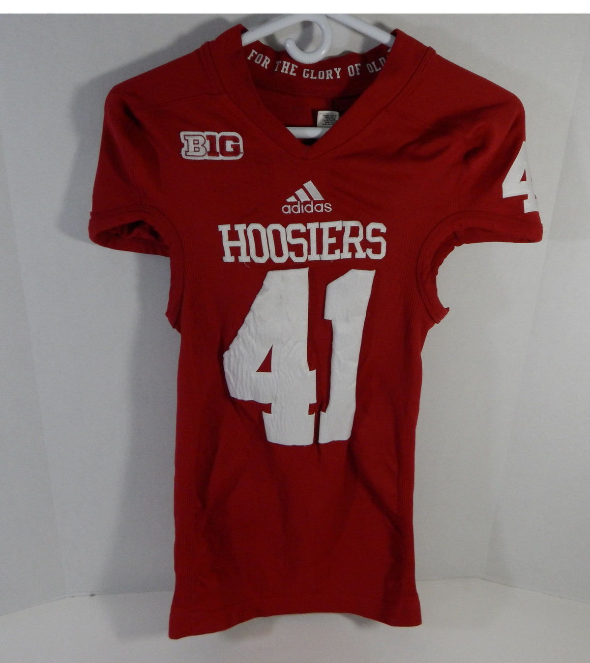 2012 Indiana Hoosiers #41 Game Used Red Jersey Nameplate Removed DP14087