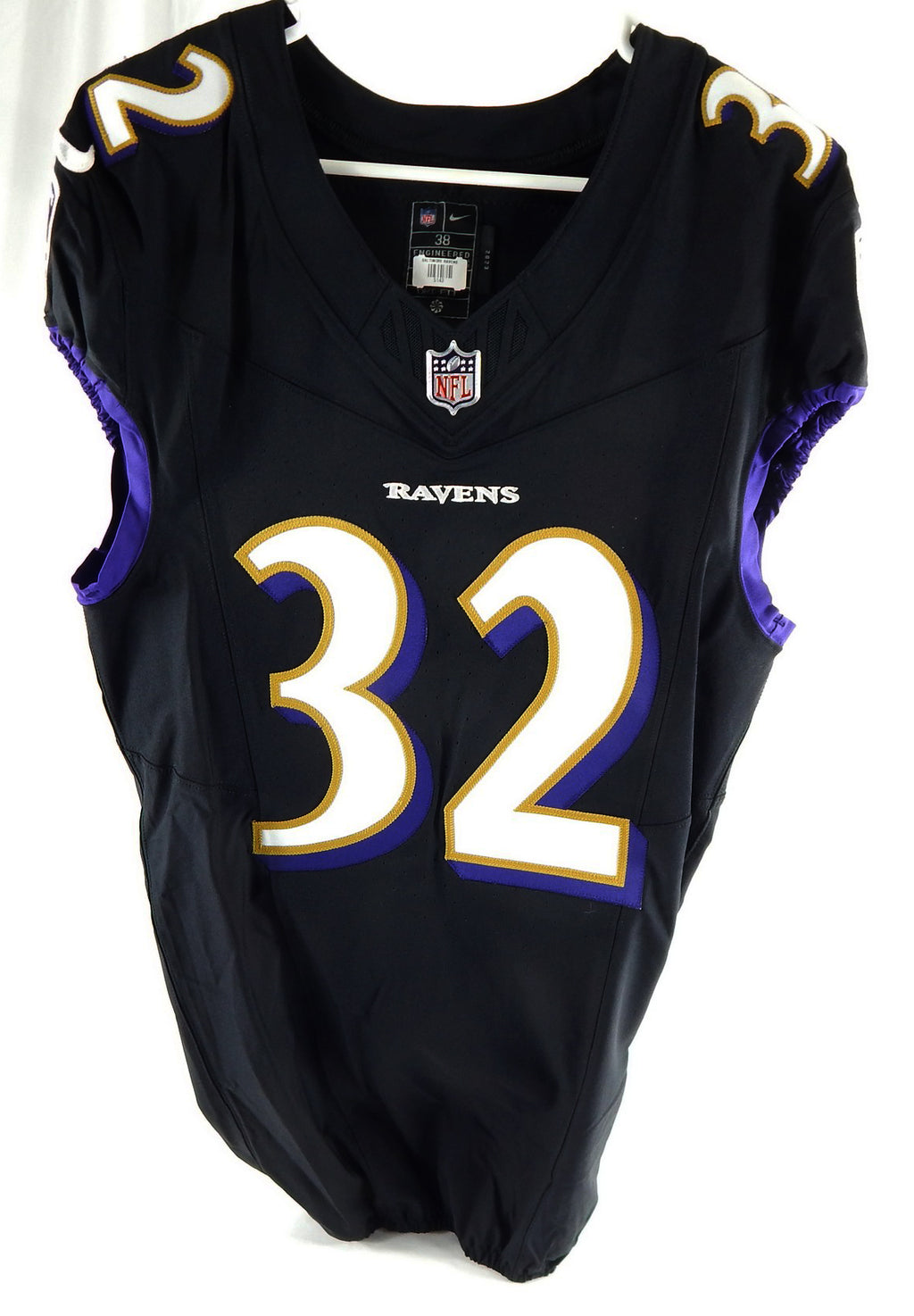 2023 Baltimore Ravens Marcus Williams #32 Game Issued Black Jersey 38 581