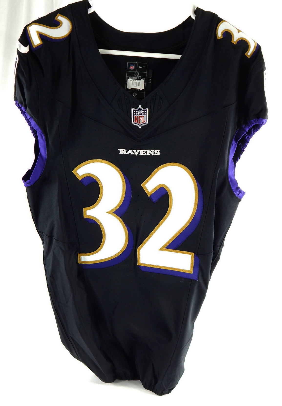 2023 Baltimore Ravens Marcus Williams #32 Game Issued Black Jersey 38 581