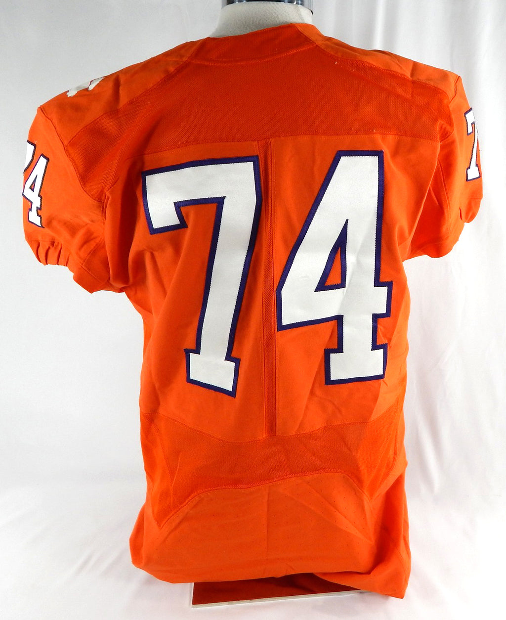 2016 Clemson Tigers #74 Game Issued Pos Used Orange Jersey Football NP Rem 46 5 Pic2