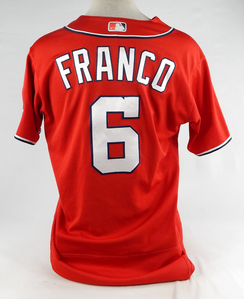 2022 Washington Nationals Maikel Franco #6 Game Issued Pos Used Red Jersey 46 82 Pic2