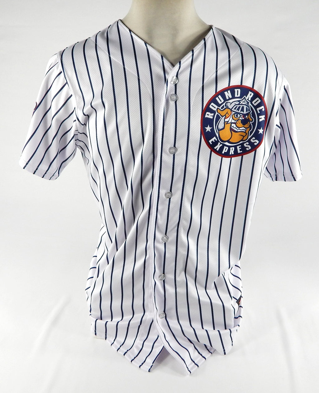 2023 Round Rock Express Lucas Jacobsen #53 Game Used White Jersey Marvel Defend