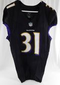 2023 Baltimore Ravens Dalvin Cook #31 Game Issued Black Jersey 40 582