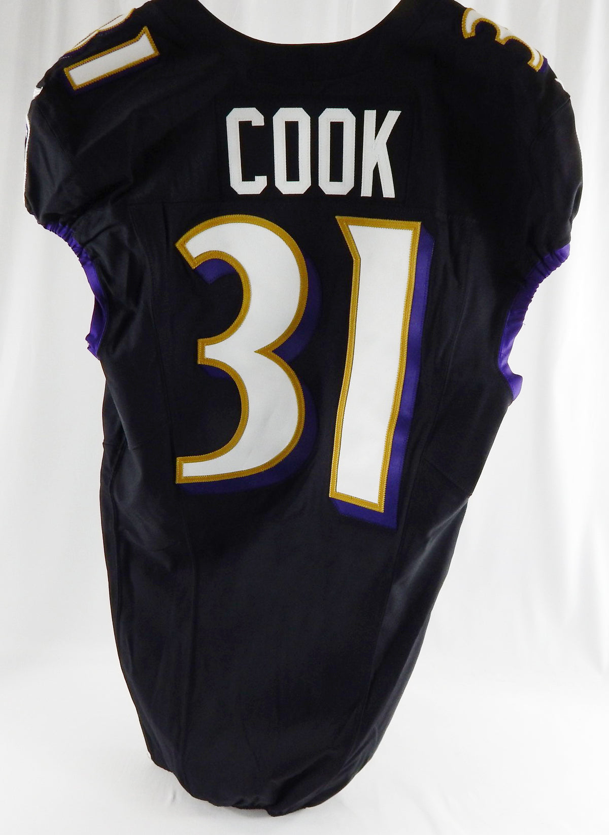 2023 Baltimore Ravens Dalvin Cook #31 Game Issued Black Jersey 40 582 Pic2
