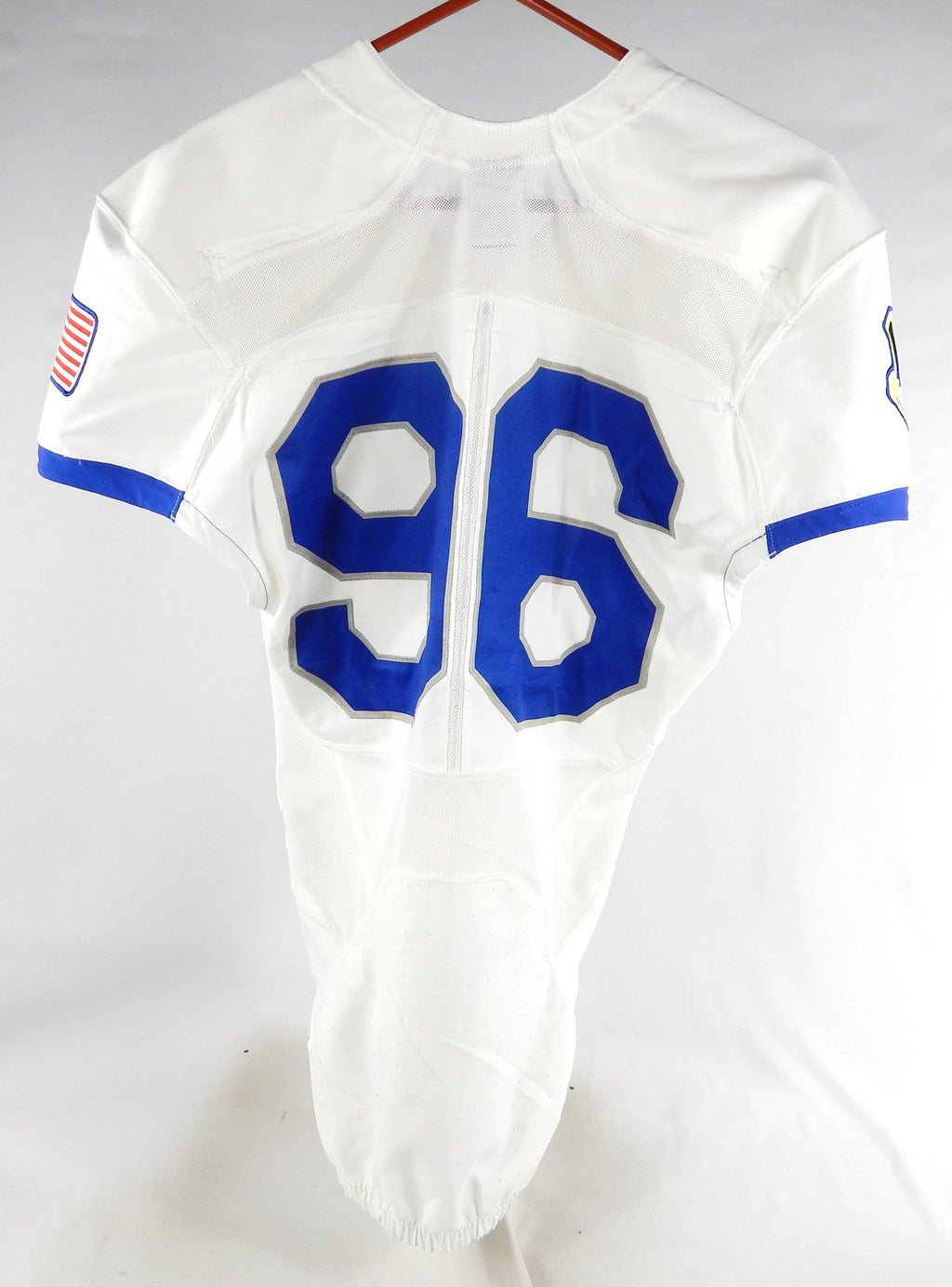 2015 Air Force Falcons #96 Game Used White Jersey Name Plate Removed M 859 Pic2
