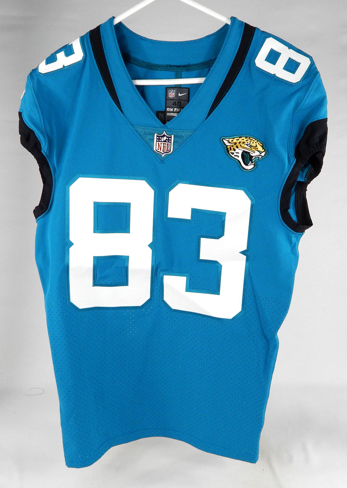 2022 Jacksonville Jaguars #83 Game Issued Blue Jersey Np Rem 40 DP75019