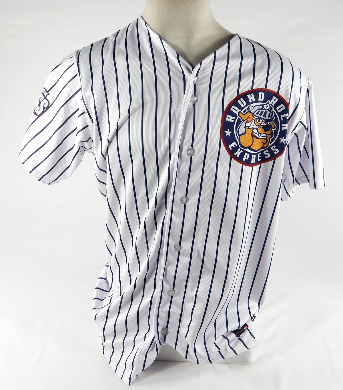 2023 Round Rock Express #49 Game Used Signed White Jersey Marvel Defenders 111