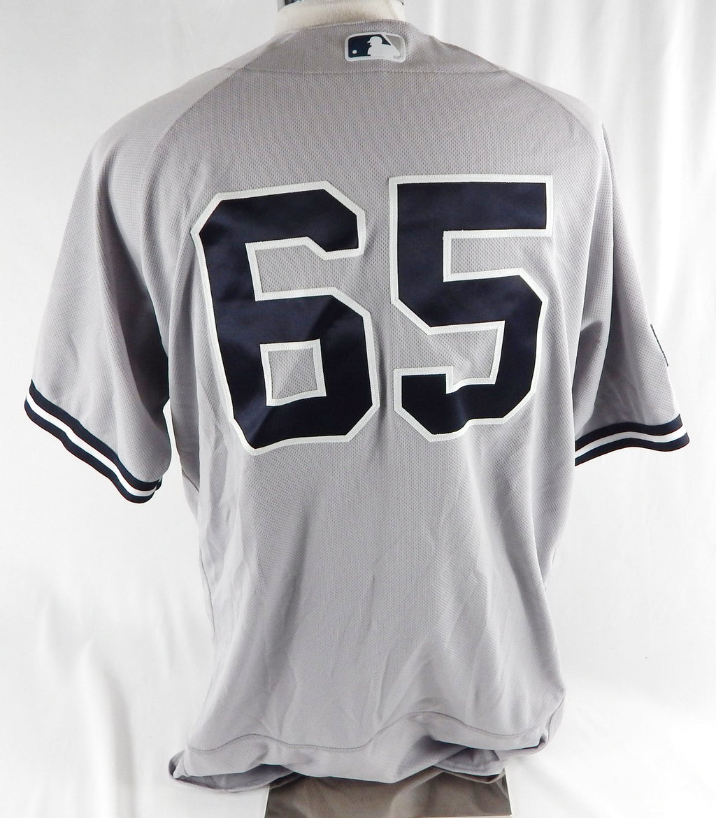 2022 New York Yankees Nestor Cortes #65 Game Issued Grey Jersey Starr Patch 010 Pic2