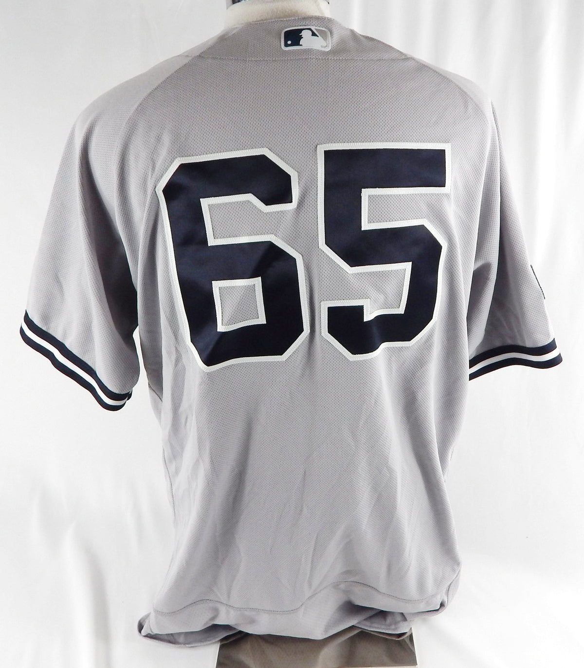 2022 New York Yankees Nestor Cortes #65 Game Issued Grey Jersey Starr Patch 010 Pic2