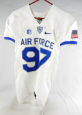 2016 Air Force Falcons #97 Game Used White Jersey NP Rem M 861
