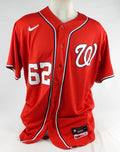 2021 Washington Nationals Alberto Baldonado #62 Game Issued Red Jersey 50 189