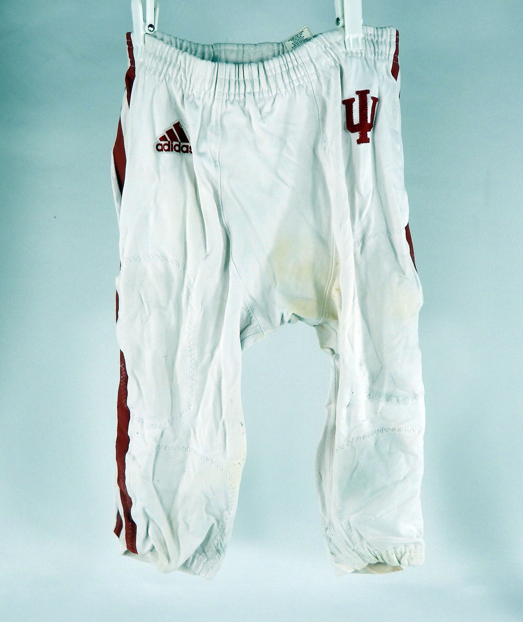 Indiana Hoosiers #50 Game Used White Pants 3XL DP67472