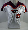 2007 Virginia Tech Hokies #17 Game Used White Softball Jersey VT Remembers P 994