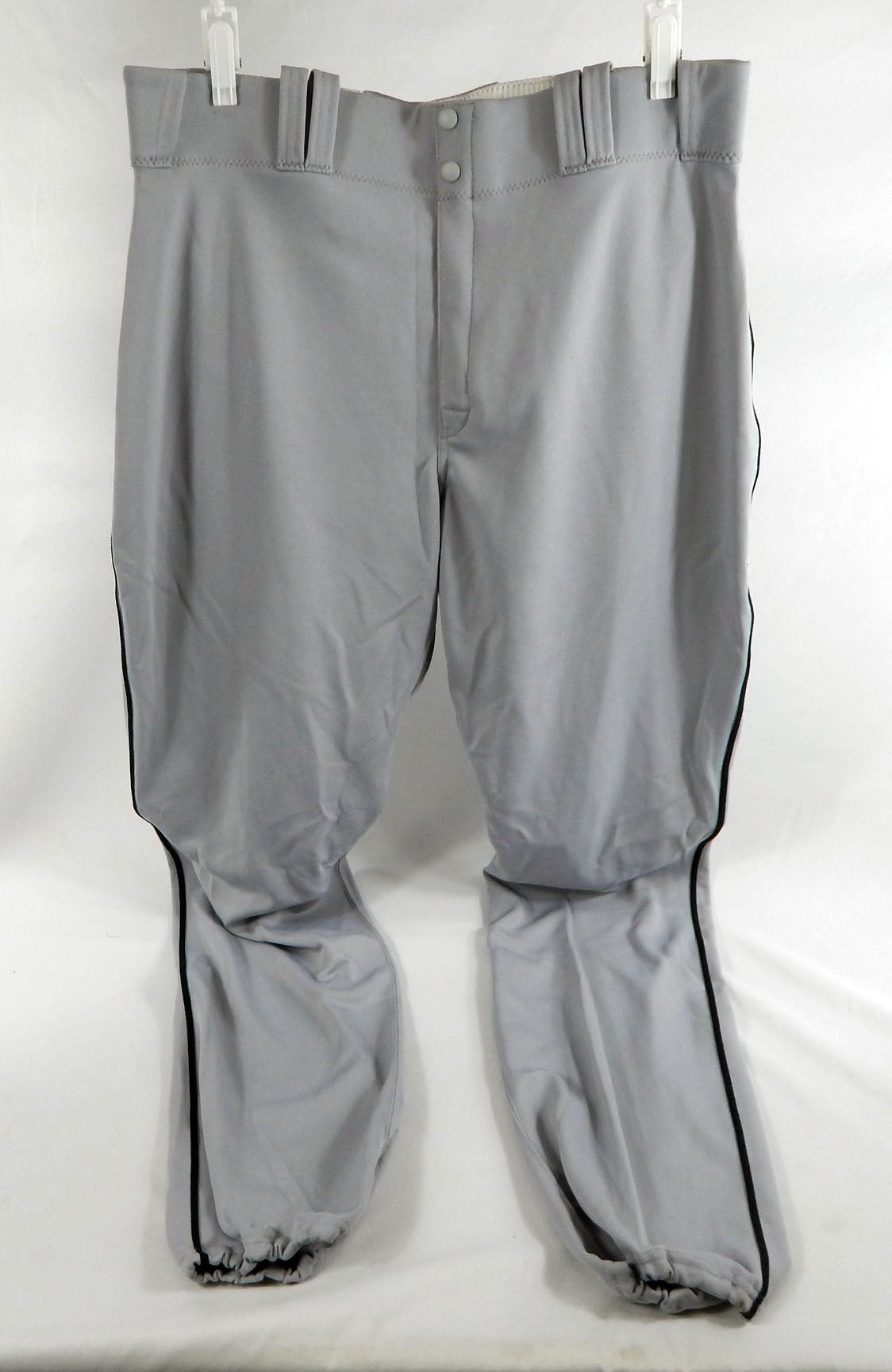 2016 Miami Marlins Drew Steckenrider #71 Game Used Grey Baseball Pants 38 101262