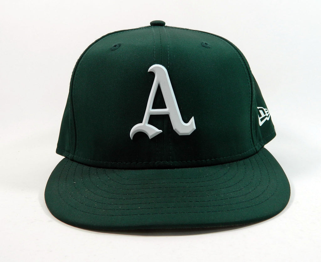 2018 Oakland Athletics A's Marcus Semien #10 Game Issued Green Hat TBTC