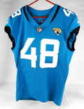 2020 Jacksonville Jaguars #48 Game Issued Blue Jersey Nameplate Removed 44 026
