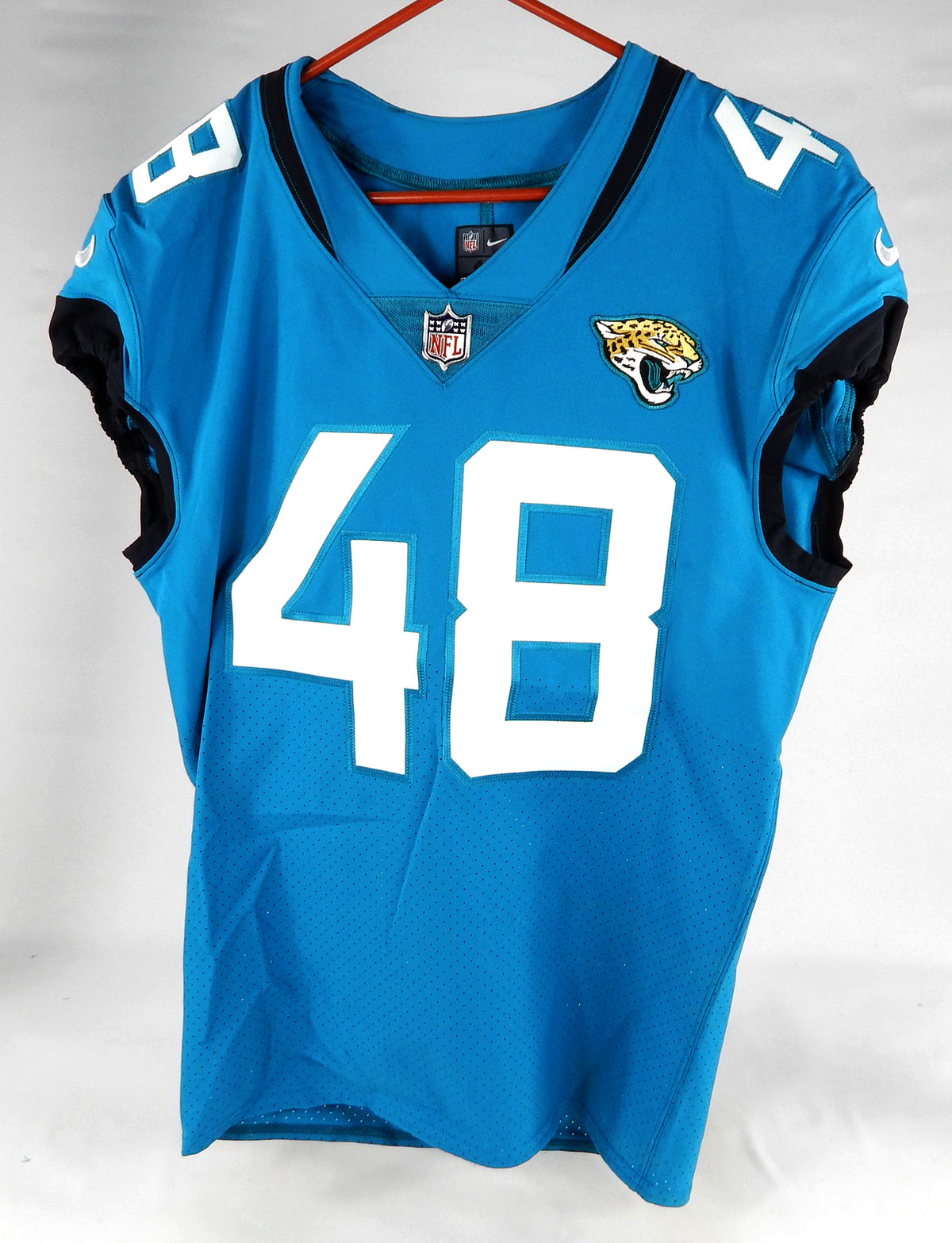 2020 Jacksonville Jaguars #48 Game Issued Blue Jersey Nameplate Removed 44 026