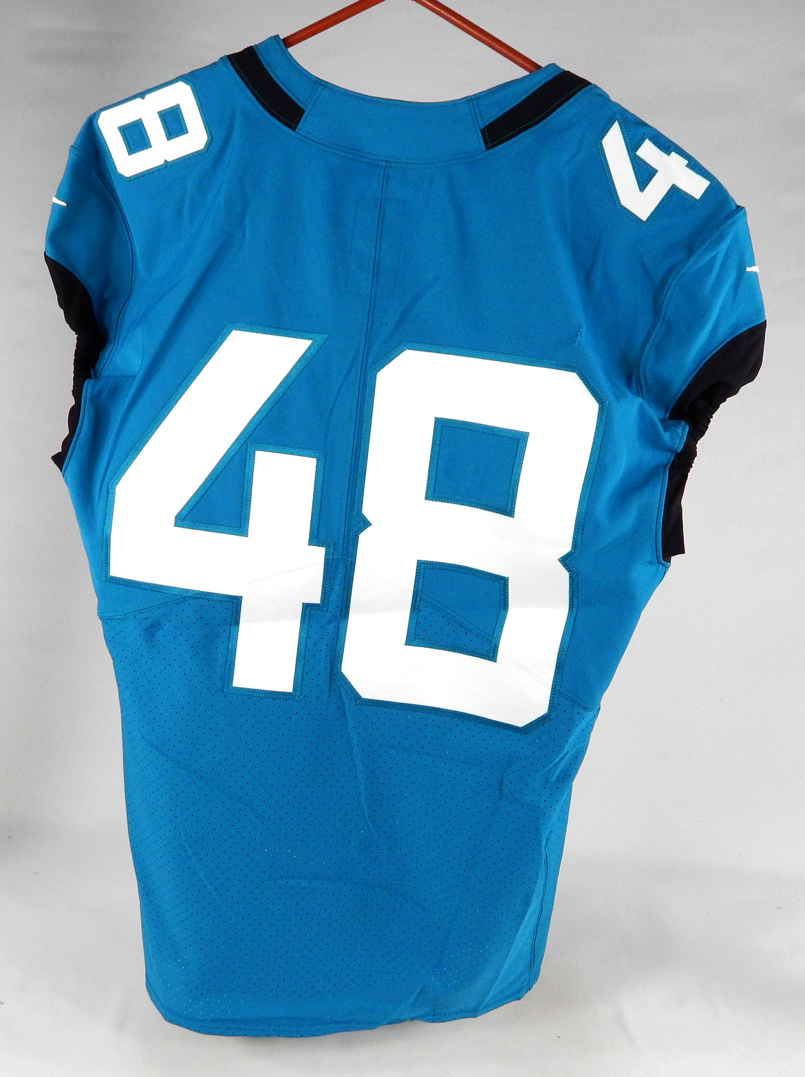 2020 Jacksonville Jaguars #48 Game Issued Blue Jersey Nameplate Removed 44 026 Pic2