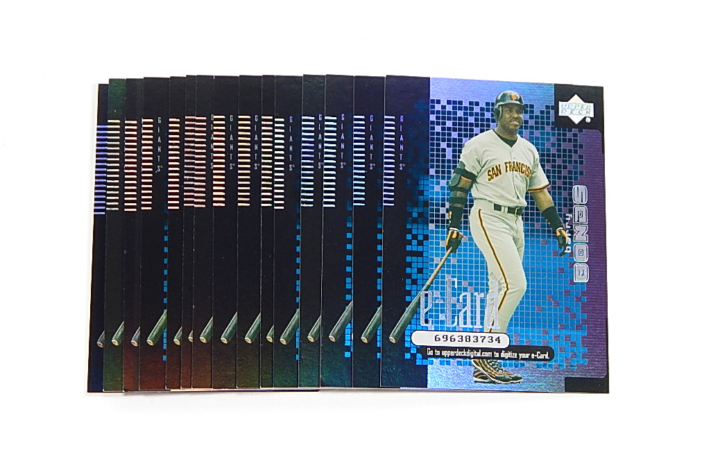Lot of (15) 2000 Upper Deck e-Card Barry Bonds #E5