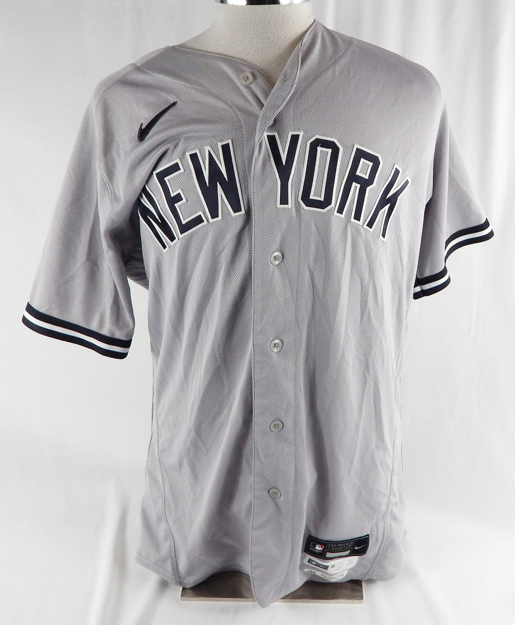 2022 New York Yankees Domingo German #55 Game Issued Pos Used Grey Jersey 44 015