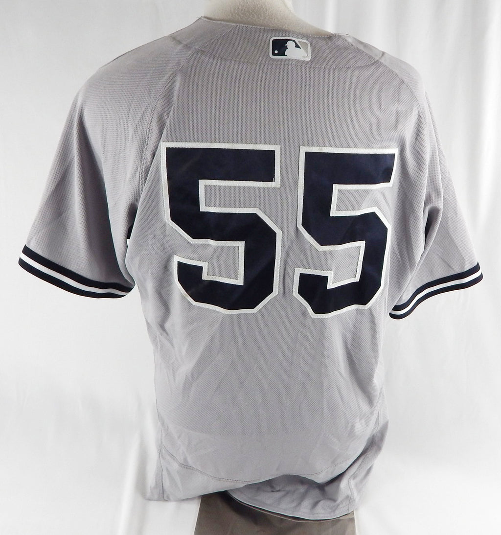 2022 New York Yankees Domingo German #55 Game Issued Pos Used Grey Jersey 44 015 Pic2