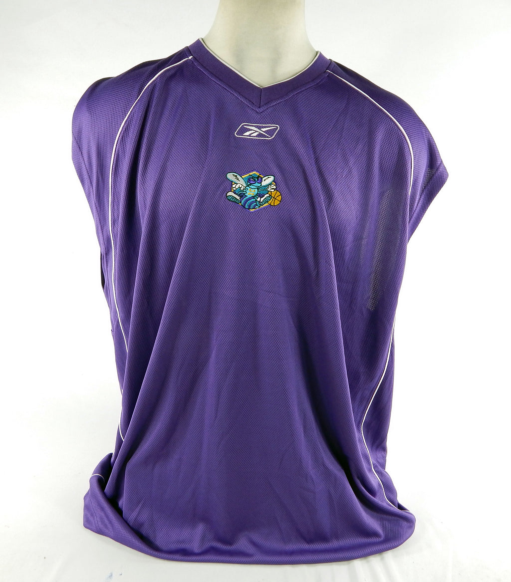2004-05 Charlotte Hornets Game Used Purple Tank Top Shirt 3XLT DP70513