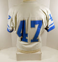 1980s Detroit Lions #47 Game Used White Jersey DP12790