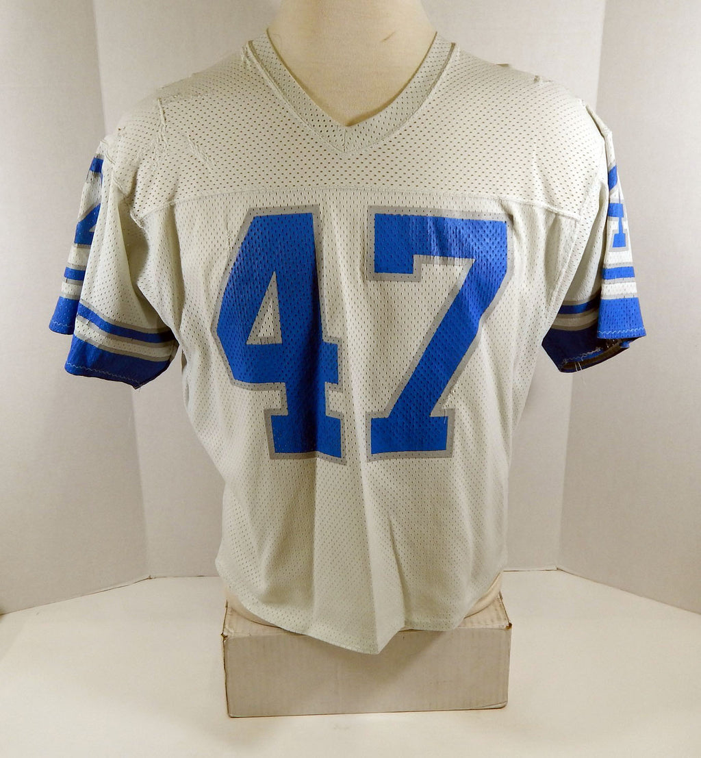 1980s Detroit Lions #47 Game Used White Jersey DP12790 Pic2