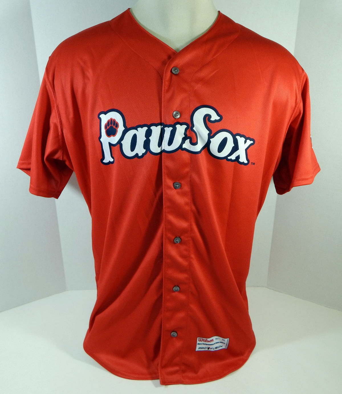2020 Pawtucket Boston Red Sox #24 Game Used Red Jersey Alternate Training S XL 7 Pic2