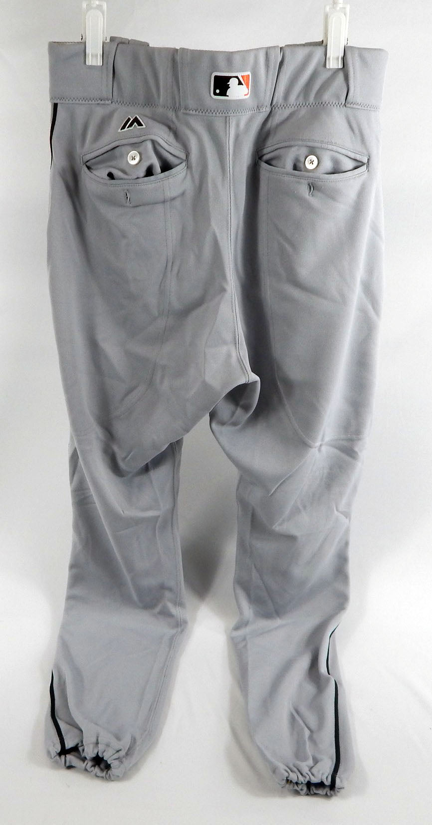 2016 Miami Marlins Giancarlo Stanton #27 Game Used White Baseball Pants 37 1267 Pic2