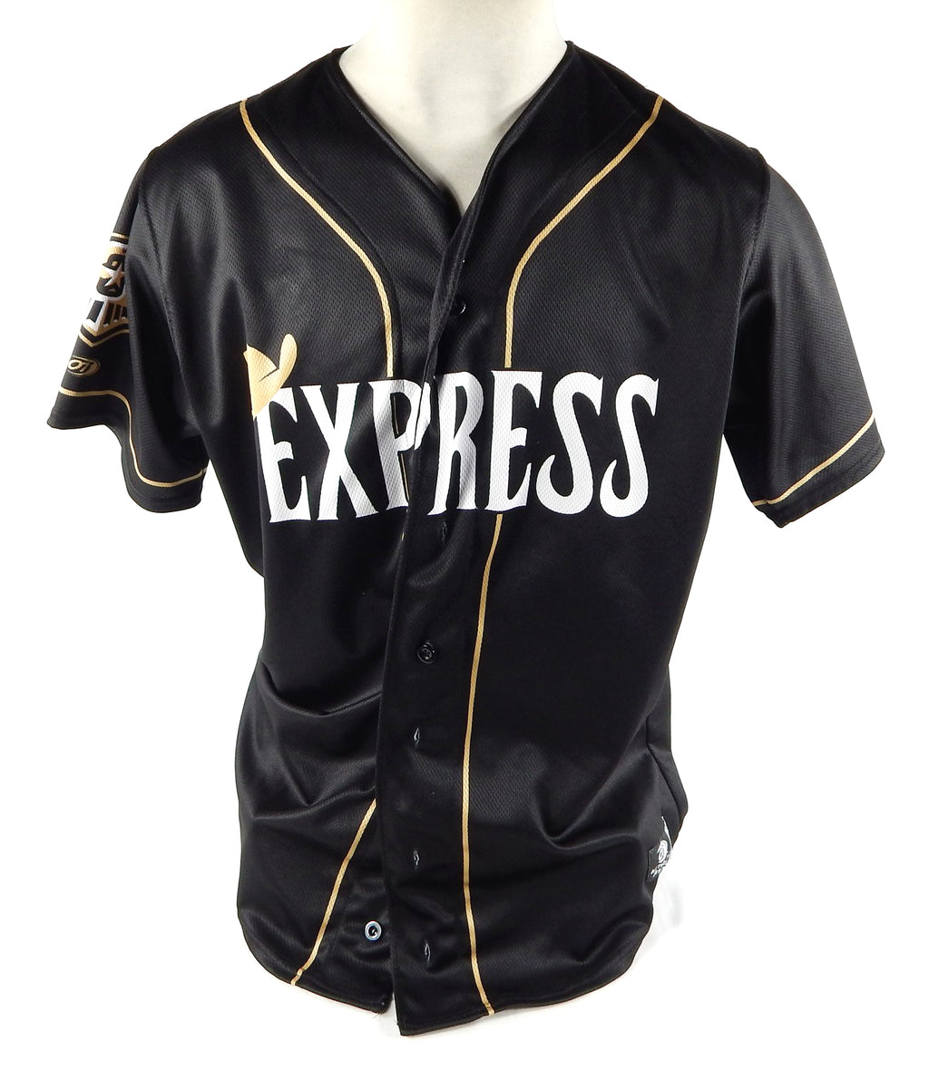 2022 Round Rock Express #25 Game Issued Pos Used Black Jersey Monarch Night 48 0