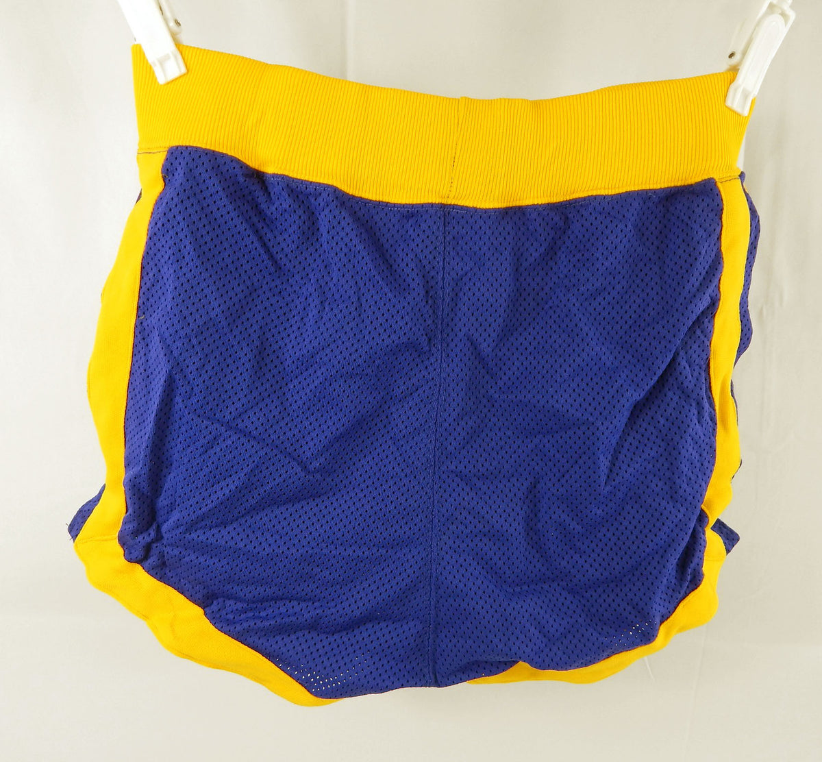 1980s Golden State Warriors #15 Game Used Blue Shorts 36 87 Pic2