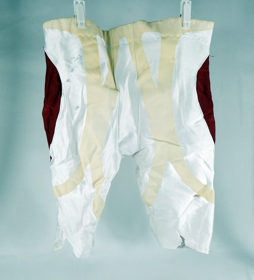 Indiana Hoosiers #65 Game Used White Pants 46 DP67476 Pic2