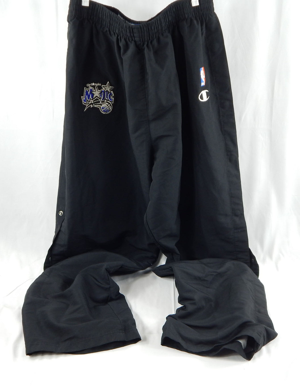1990s Orlando Magic #35 Game Used Black Warm Up Pants 48 274