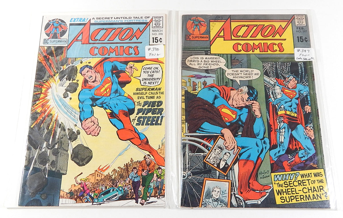 Superman Bronze Lot (11 Comics) Vol 1 #212-398 Action #397 398 Superboy #159-179 Pic2