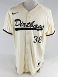 2018 Long Beach State Dirtbags #38 Game Used Cream Jersey Baseball XL 841