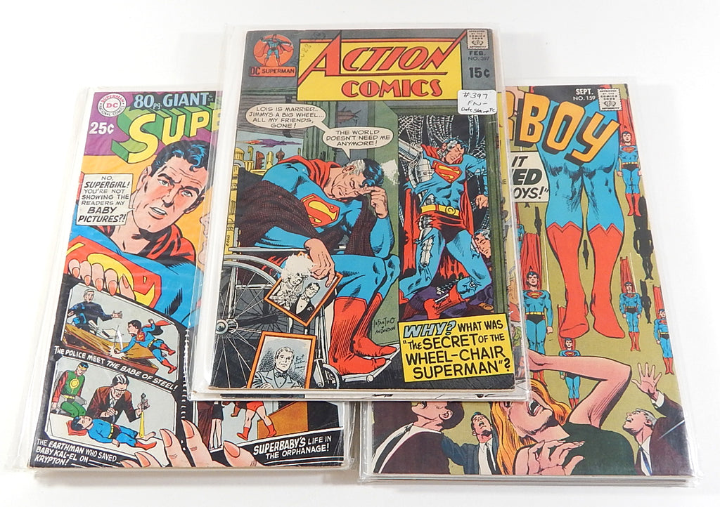 Superman Bronze Lot (11 Comics) Vol 1 #212-398 Action #397 398 Superboy #159-179