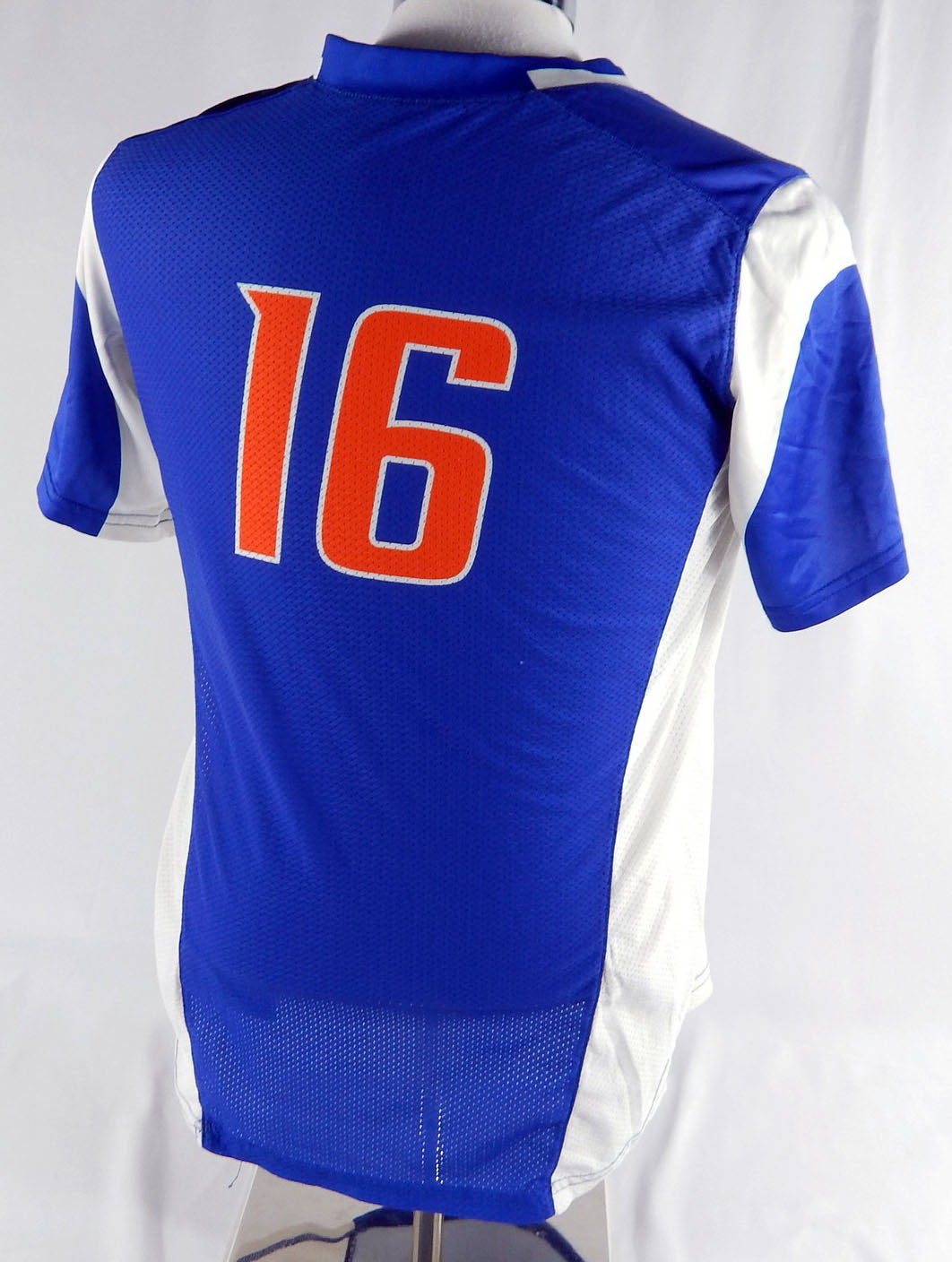 2015 Boise State Broncos #16 Game Issued Blue Jersey Womens Soccer L DP88067 Pic2