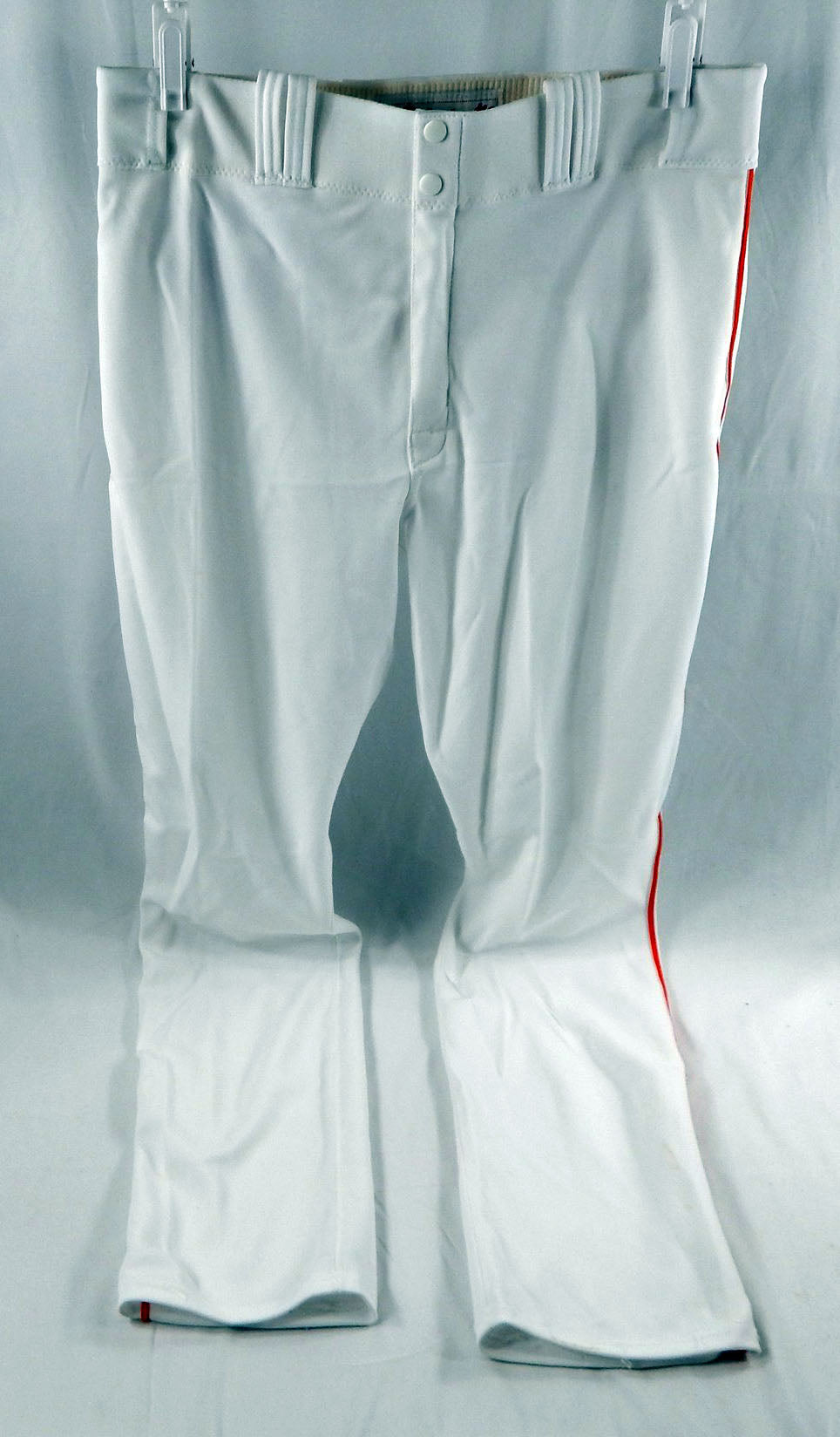 2014 Miami Marlins Bryan Evans #77 Game Used White Baseball Pants 37-43 DP112869