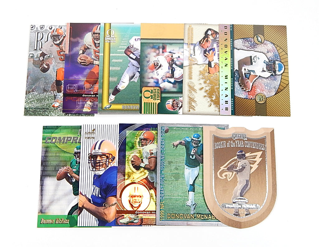 Lot of (11) 1999 Donovan McNabb RC's Rookies Avg Nm/Mt Topps UD Playoff Pacific