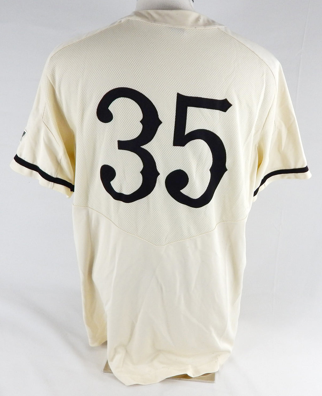 2018 Long Beach State Dirtbags #35 Game Used Cream Jersey Baseball XL 842 Pic2