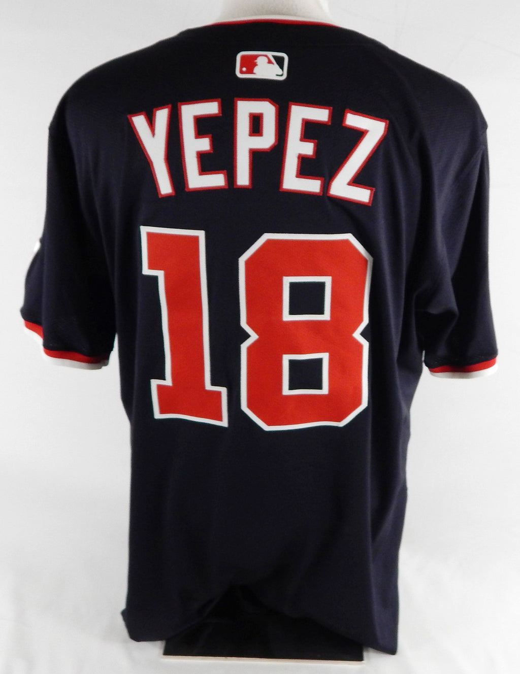 2025 Washington Nationals Juan Yepez #18 Game Issued Navy Jersey 46 778 Pic2
