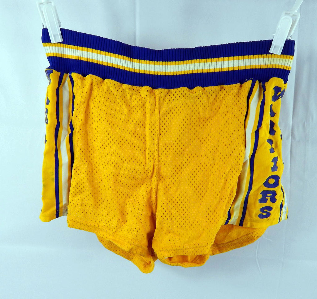 1980s Golden State Warriors #23 Game Used Yellow Shorts 32 492