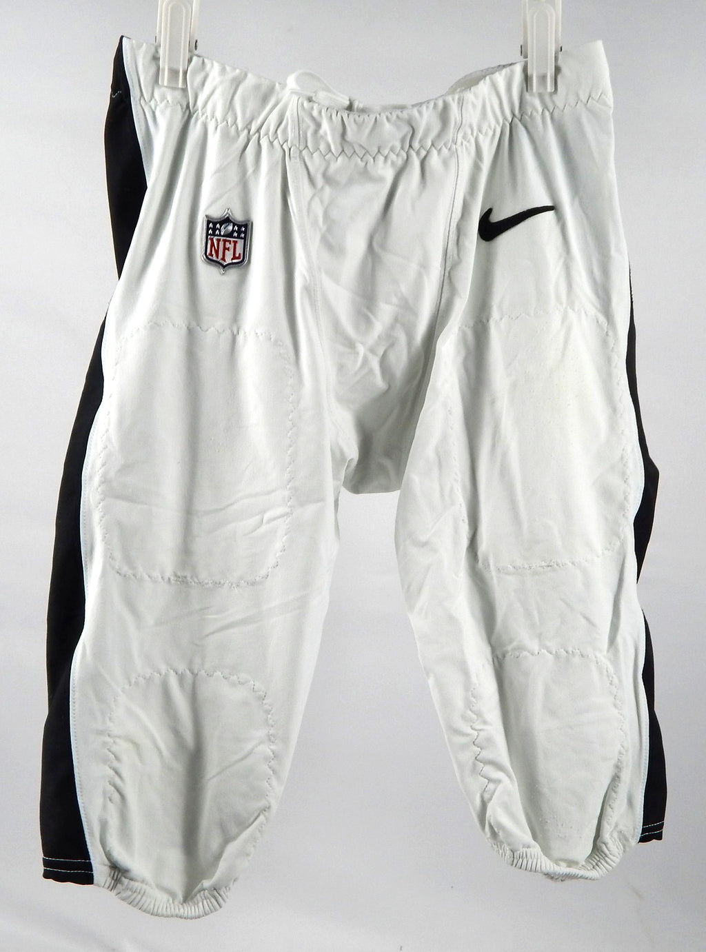 2023 Philadelphia Eagles Grant Calcaterra #81 Game Used White Pants 34 771