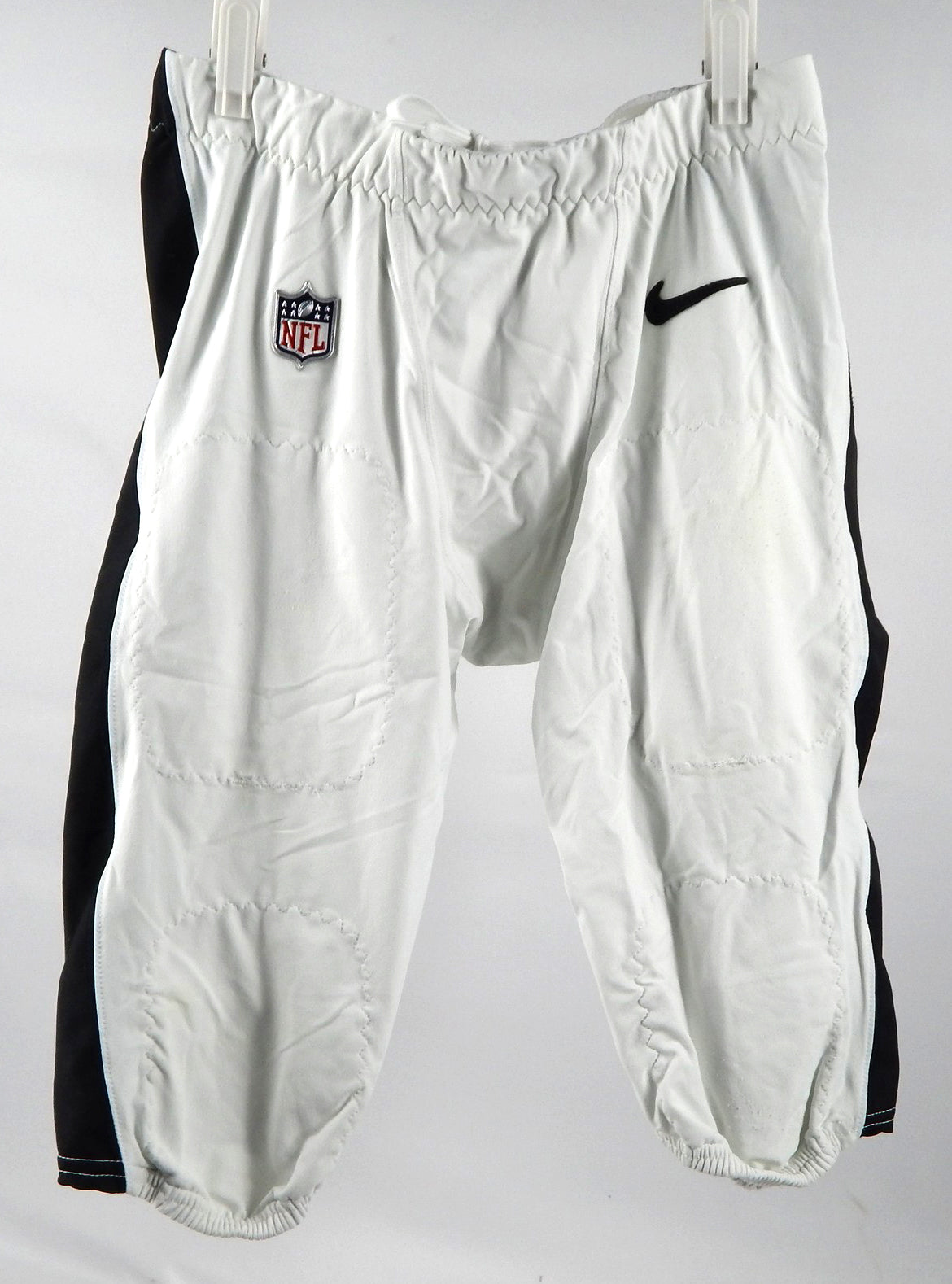 2023 Philadelphia Eagles Grant Calcaterra #81 Game Used White Pants 34 771