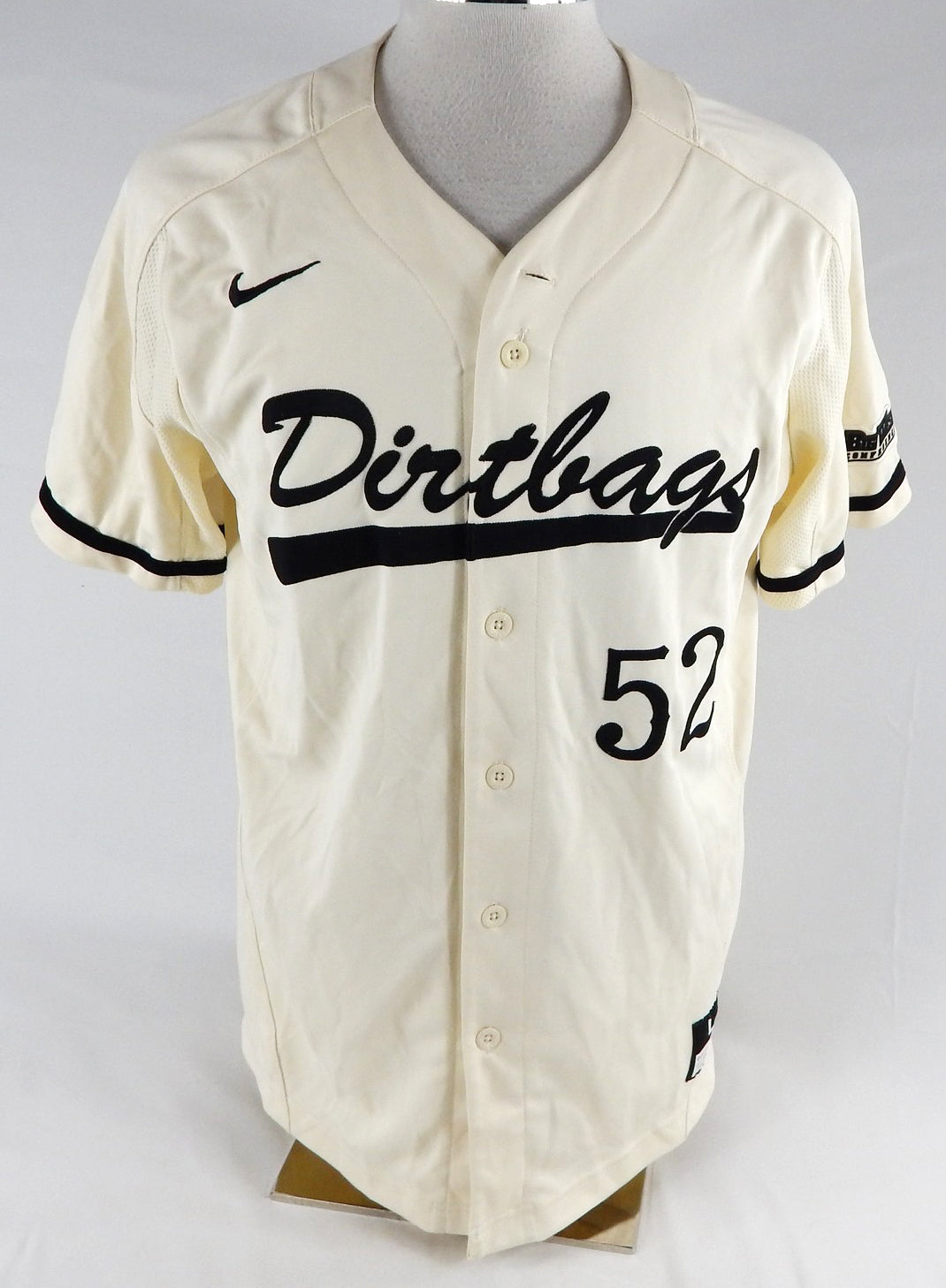 2018 Long Beach State Dirtbags #52 Game Used Cream Jersey Baseball L 843
