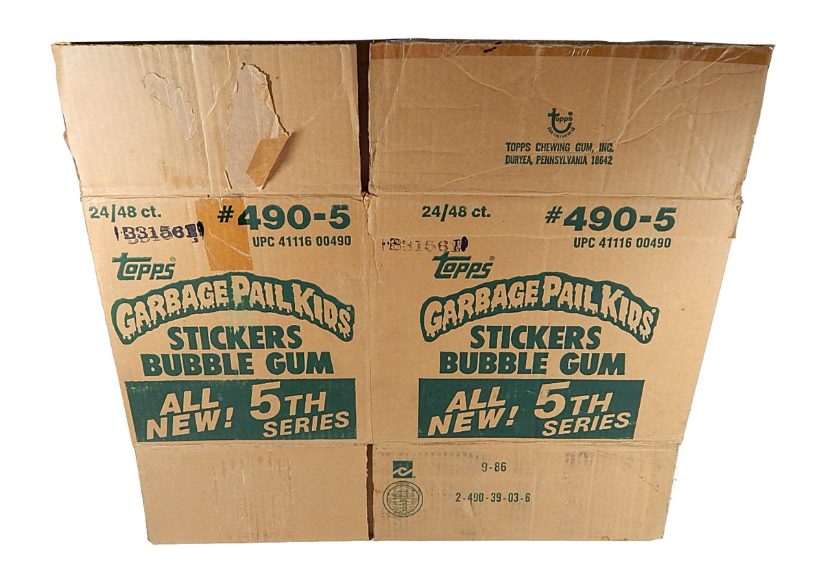 1986 Topps Garbage Pail Kids GPK 5th Series Trading Card Empty Wax Box Case #490-5
