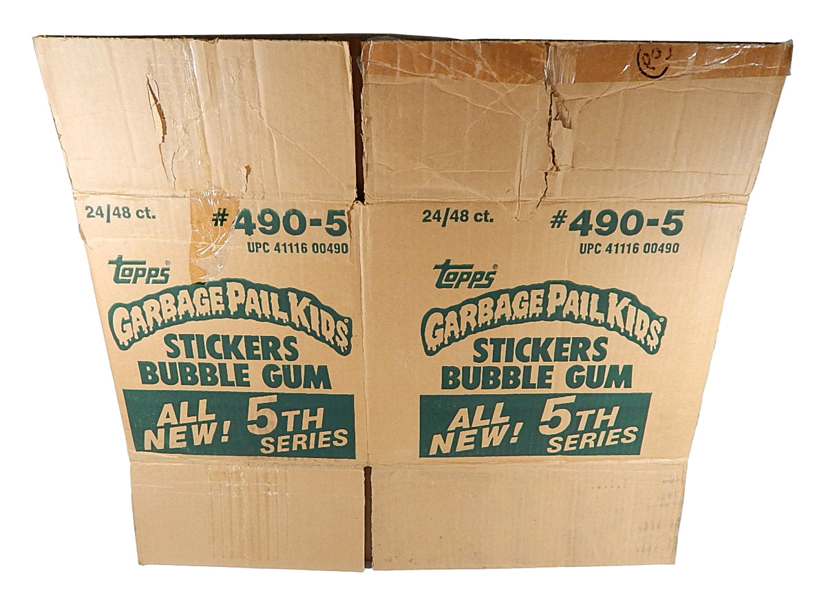 1986 Topps Garbage Pail Kids GPK 5th Series Trading Card Empty Wax Box Case #490-5 Pic2
