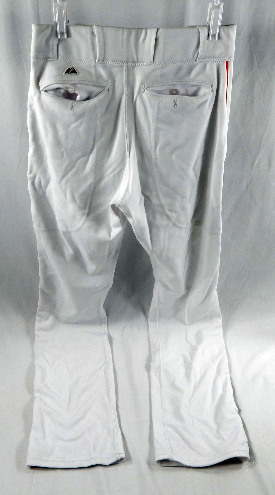 2015 Miami Marlins Dee Gordon #9 Game Used White Baseball Pants 32-38 DP112874 Pic2