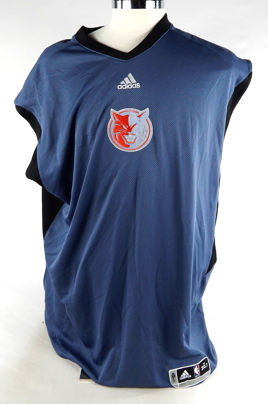 2000s Charlotte Bobcats Game Issued Navy Tank Shirt 3XL 802
